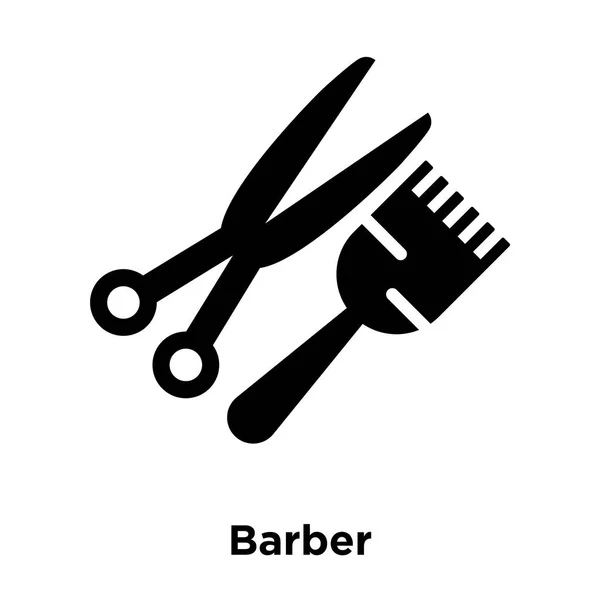 Vector Icono Peluquero Aislado Sobre Fondo Blanco Concepto Logotipo Barber — Vector de stock