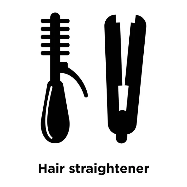 채워진된 기호에 Straightener 아이콘 배경에 Straightener의 — 스톡 벡터