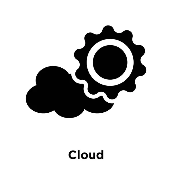 Vecteur Icône Cloud Isolé Sur Fond Blanc Concept Logo Signe — Image vectorielle