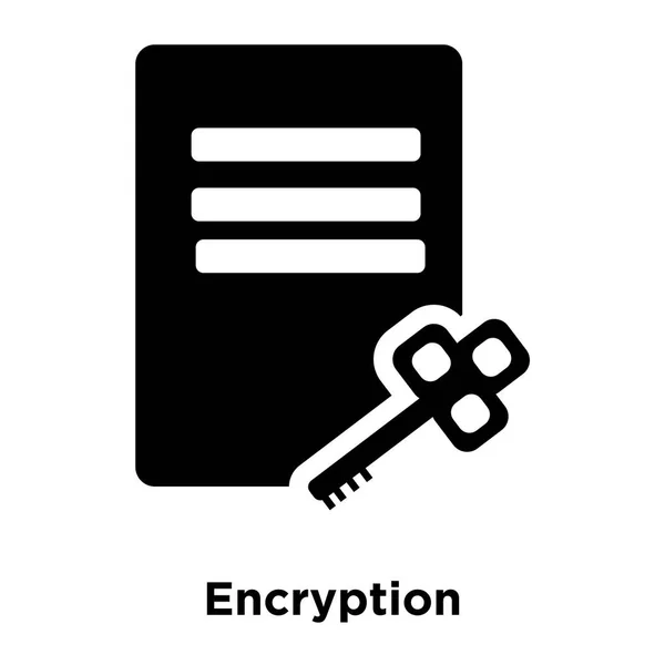 Encryption Icon Vector Isolated White Background Logo Concept Encryption Sign — Stock Vector