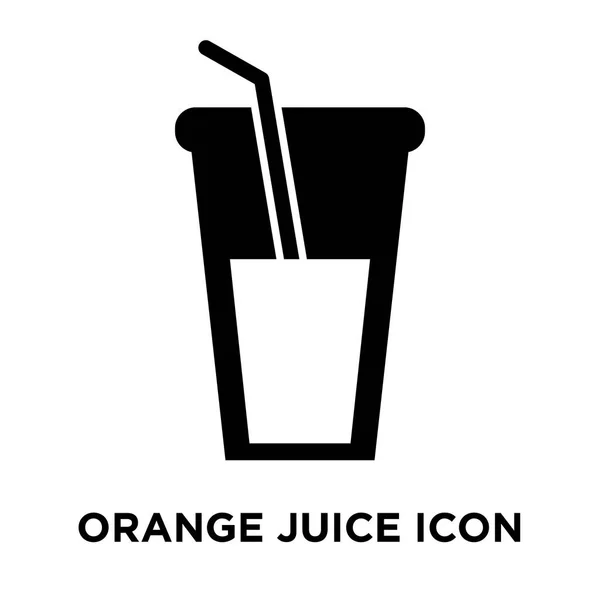 Vetor Ícone Suco Laranja Isolado Fundo Branco Conceito Logotipo Sinal —  Vetores de Stock