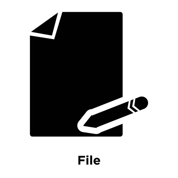 Файл Піктограми Вектор Ізольовані Білому Тлі Логотип Концепція Файл Знак — стоковий вектор