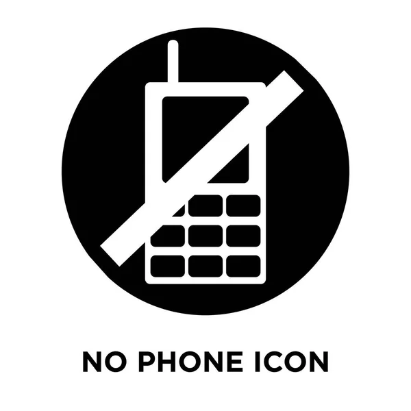 Kein Telefon Icon Vektor Isoliert Auf Weißem Hintergrund Logo Konzept — Stockvektor