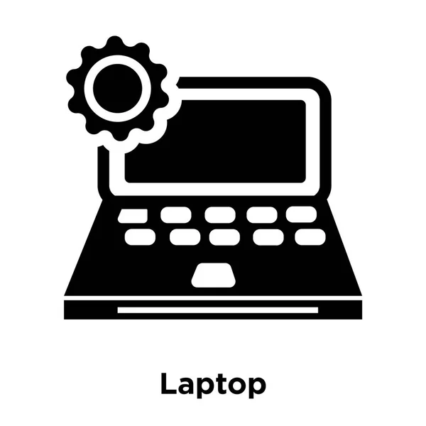 Přenosný Počítač Ikona Vektor Izolovaných Bílém Pozadí Logo Pojmu Notebooku — Stockový vektor