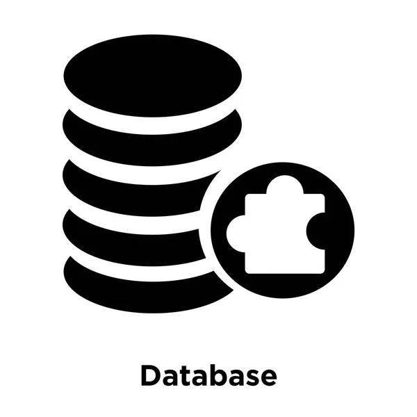 Вектор Значка Базы Данных Изолирован Белом Фоне Концепция Логотипа Базы — стоковый вектор
