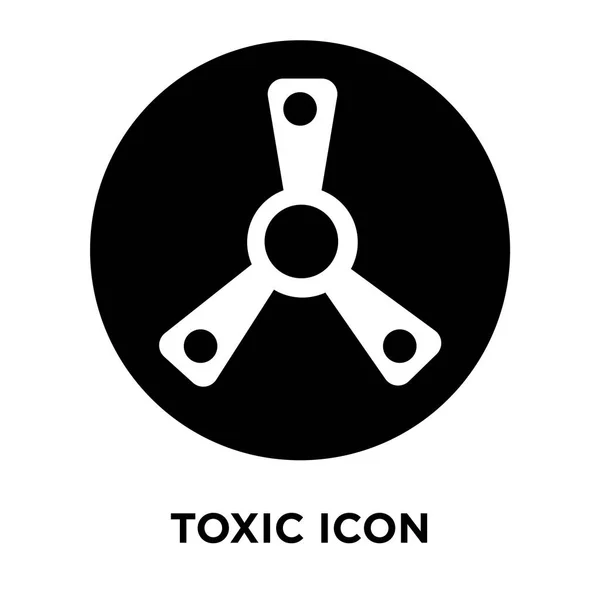 Icono Tóxico Vector Aislado Sobre Fondo Blanco Concepto Logotipo Signo — Archivo Imágenes Vectoriales