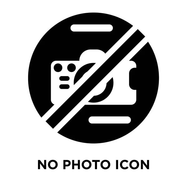 Photo Icon Vector Isolated White Background Logo Concept Photo Sign — Stock Vector