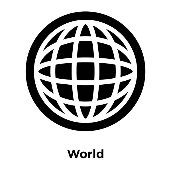 Vector Icono Del Mundo Aislado Sobre Fondo Blanco Concepto Logotipo — Archivo Imágenes Vectoriales