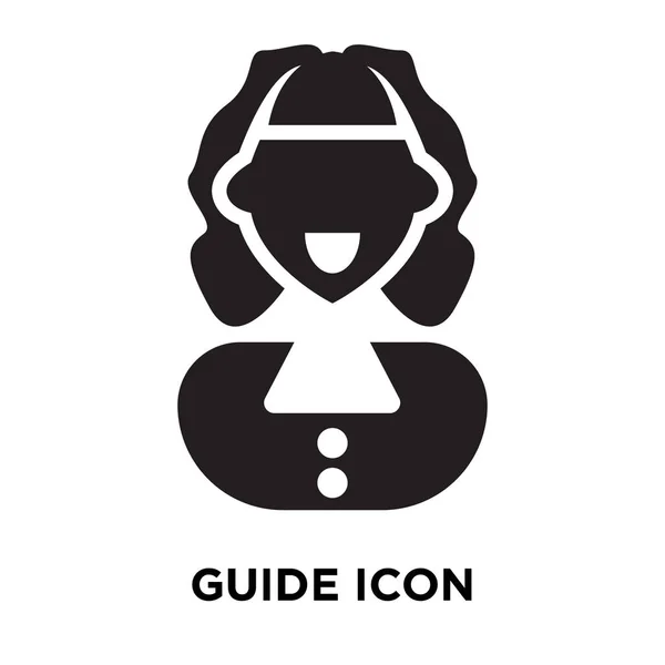 Icono Guía Vector Aislado Sobre Fondo Blanco Concepto Logotipo Signo — Vector de stock