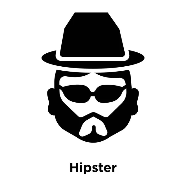 Иконка Хипстера Вектор Изолирован Белом Фоне Логотип Концепции Hipster Знак — стоковый вектор