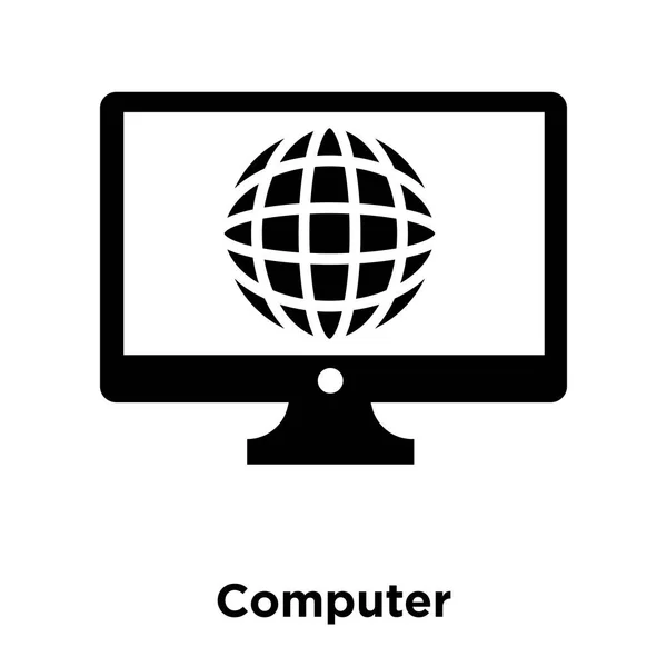 Computersymbolvektor Isoliert Auf Weißem Hintergrund Logo Konzept Des Computerzeichens Auf — Stockvektor