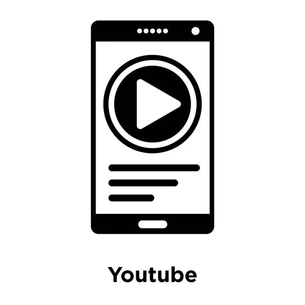 Youtube Ikon Vektor Elszigetelt Fehér Background Logo Fogalom Youtube Jel — Stock Vector