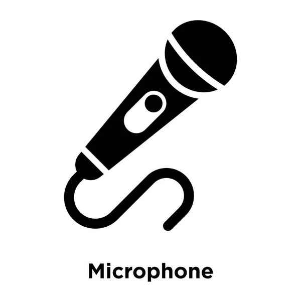 Beyaz Arka Plan Logo Şeffaf Arka Plan Mikrofon Işareti Kavramı — Stok Vektör