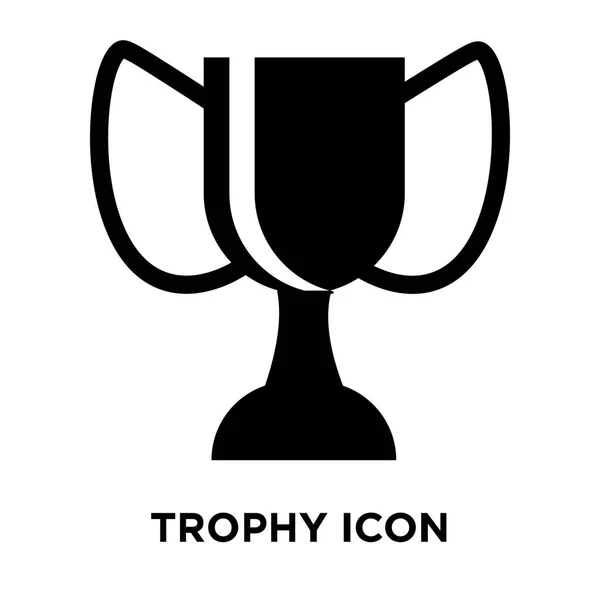 Trophy Icon Vector Isolated White Background Logo Concept Trophy Sign — Stock Vector