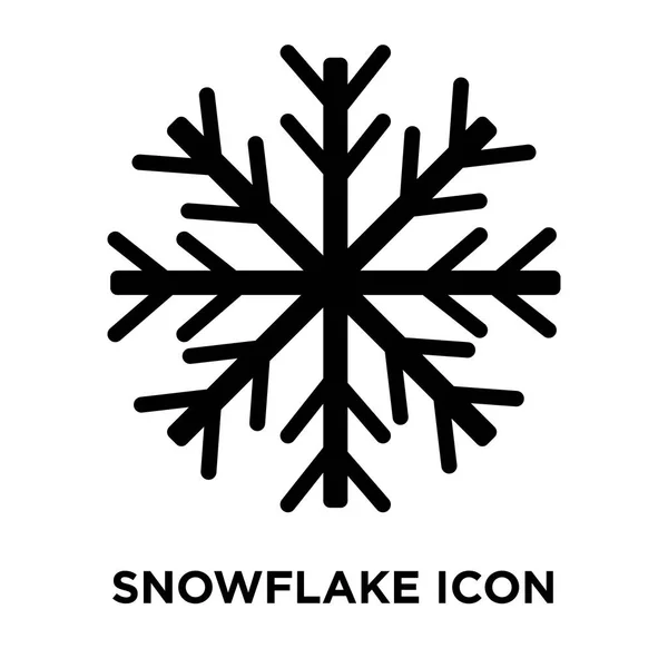 Copo Nieve Icono Vector Aislado Sobre Fondo Blanco Logotipo Concepto — Vector de stock