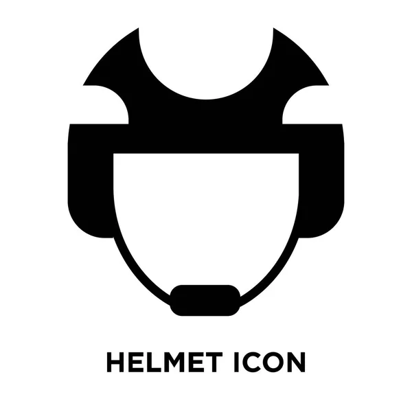 Значок Шолома Вектор Ізольований Білому Тлі Концепція Логотипу Знака Шолома — стоковий вектор