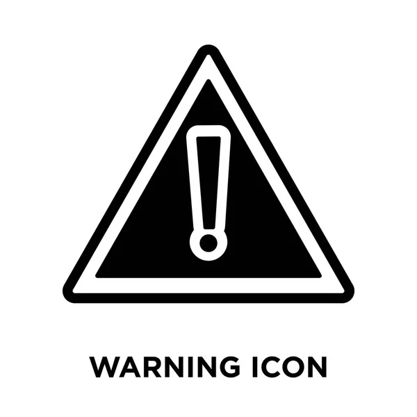 Warning Icon Vector Isolated White Background Logo Concept Warning Sign — Stock Vector