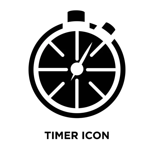 Vektorové Ikony Časovače Izolovaných Bílém Pozadí Logo Pojmu Časovač Nápis — Stockový vektor
