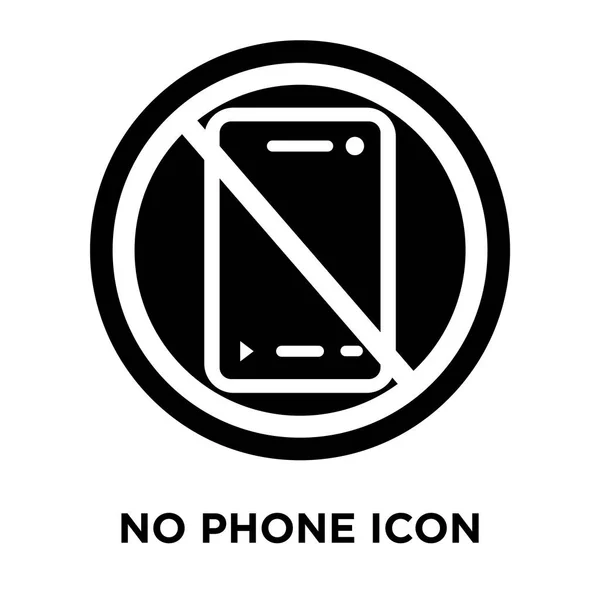 Nenhum Vetor Ícone Telefone Isolado Fundo Branco Conceito Logotipo Nenhum — Vetor de Stock
