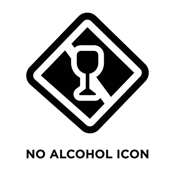 Pas Vecteur Icône Alcool Isolé Sur Fond Blanc Concept Logo — Image vectorielle