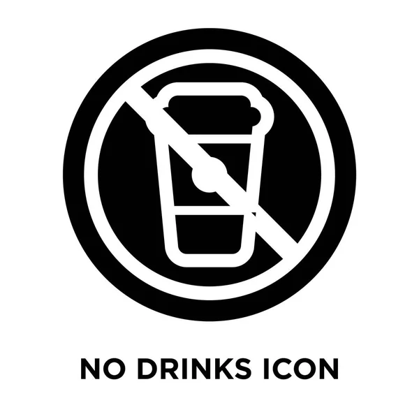 Drinks Icon Vector Isolated White Background Logo Concept Drinks Sign — Stock Vector