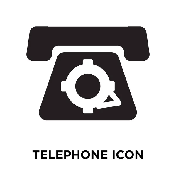 Vetor Ícone Telefone Isolado Fundo Branco Conceito Logotipo Sinal Telefone — Vetor de Stock