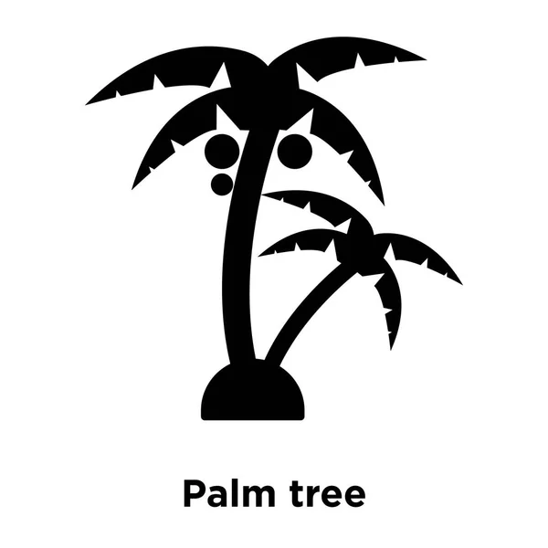 Palm Tree Ikonen Vektor Isolerad Vit Bakgrund Logotyp Begreppet Palm — Stock vektor