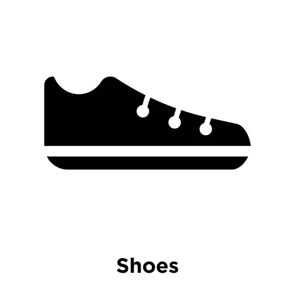 Zapatos Icono Vector Aislado Sobre Fondo Blanco Logotipo Concepto Zapatos — Archivo Imágenes Vectoriales
