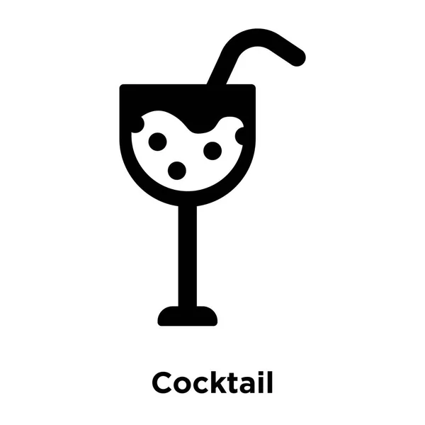 Cocktail Pictogram Vector Geïsoleerd Een Witte Achtergrond Logo Concept Van — Stockvector