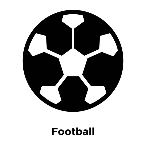 Fotbalová Ikona Vektor Izolovaných Bílém Pozadí Logo Pojmu Fotbal Nápis — Stockový vektor