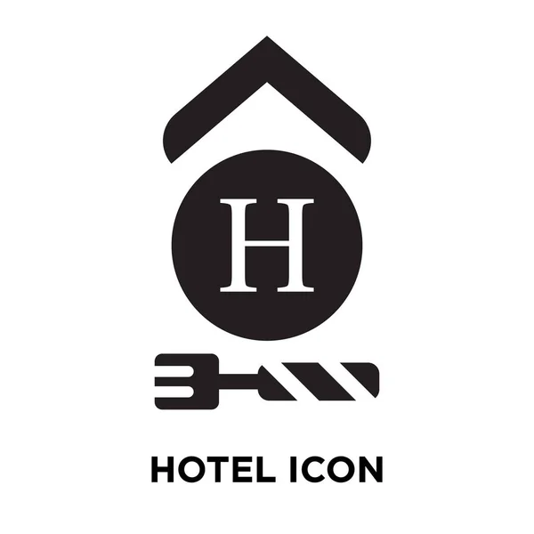 Icône Hôtel Vecteur Isolé Sur Fond Blanc Concept Logo Hôtel — Image vectorielle