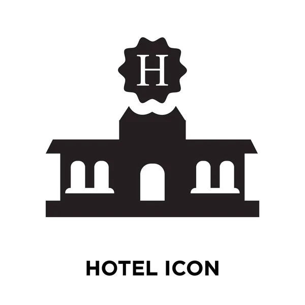 Hotel Icon Vector Isolated White Background Logo Concept Hotel Sign — Stock Vector