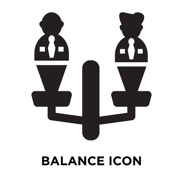 Vetor Ícone Equilíbrio Isolado Fundo Branco Conceito Logotipo Sinal Equilíbrio — Vetor de Stock