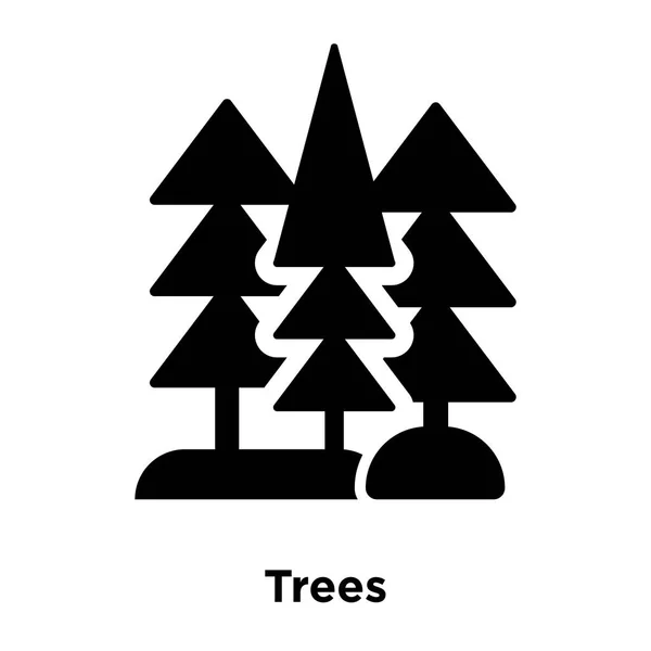 Vetor Ícone Árvores Isolado Fundo Branco Conceito Logotipo Sinal Árvores — Vetor de Stock