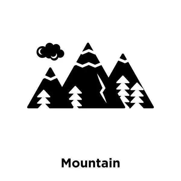 Góry Wektor Ikona Białym Tle Białym Tle Koncepcja Logo Znaku — Wektor stockowy