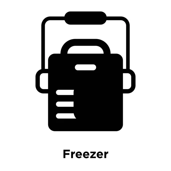 白い背景に 透明な背景に冷凍庫サインのロゴのコンセプトに分離された冷凍庫アイコン ベクトルいっぱい黒い記号 — ストックベクタ