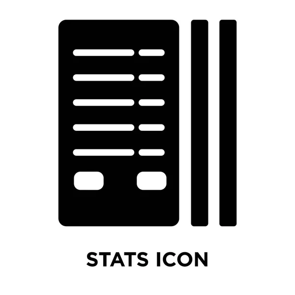 Stats Pictogram Vector Geïsoleerd Een Witte Achtergrond Logo Concept Van — Stockvector