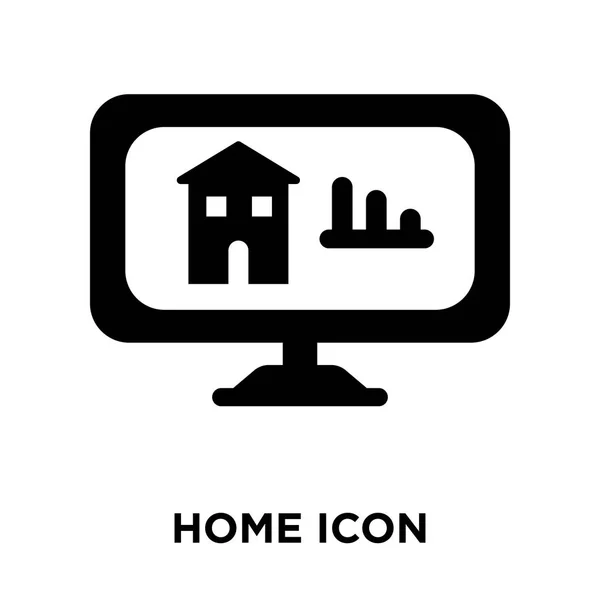 Icône Maison Vecteur Isolé Sur Fond Blanc Concept Logo Signe — Image vectorielle