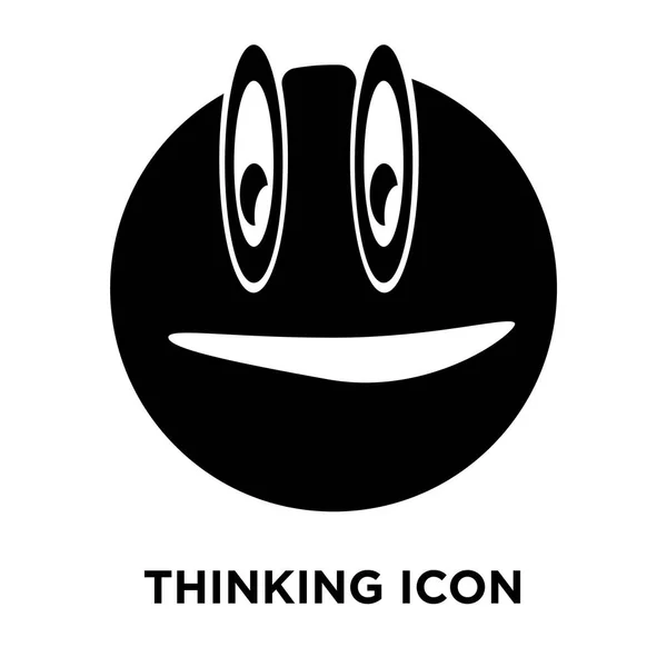 黒のシンボルをいっぱい白い背景に 透明な背景にサインを考えてのロゴのコンセプトに分離されたアイコンのベクトルを考えて — ストックベクタ