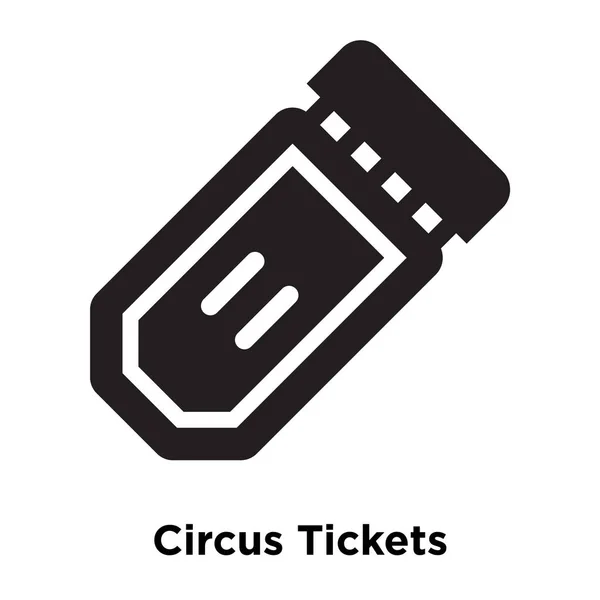 Circus Tickets Vector Icono Aislado Sobre Fondo Blanco Concepto Logotipo — Vector de stock