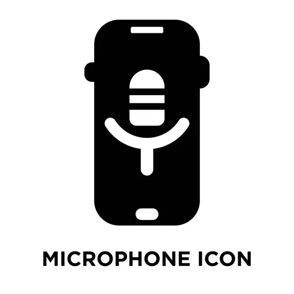 Beyaz Arka Plan Logo Şeffaf Arka Plan Mikrofon Işareti Kavramı — Stok Vektör