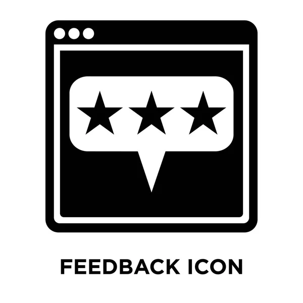 Feedback Icon Vector Isolated White Background Logo Concept Feedback Sign — Stock Vector