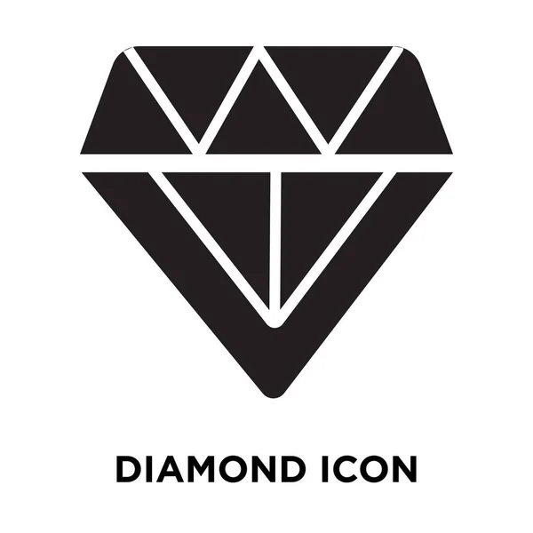 Diamant Symbol Vektor Isoliert Auf Weißem Hintergrund Logo Konzept Von — Stockvektor