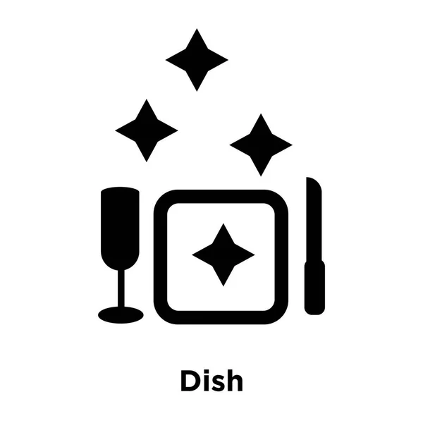 Διάνυσμα Εικονίδιο Πιάτο Που Απομονώνονται Λευκό Φόντο Έννοια Λογότυπο Της — Διανυσματικό Αρχείο