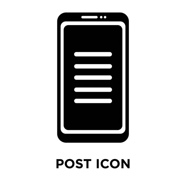 Poste Icône Vecteur Isolé Sur Fond Blanc Concept Logo Poste — Image vectorielle