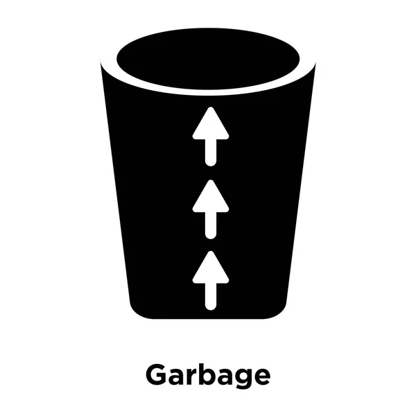 Müll Symbol Vektor Isoliert Auf Weißem Hintergrund Logo Konzept Der — Stockvektor