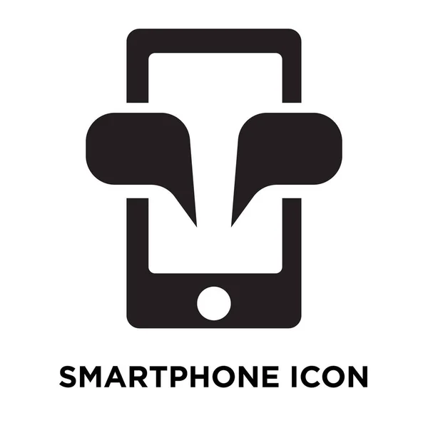 Smartphone Icono Vector Aislado Sobre Fondo Blanco Concepto Logotipo Smartphone — Archivo Imágenes Vectoriales