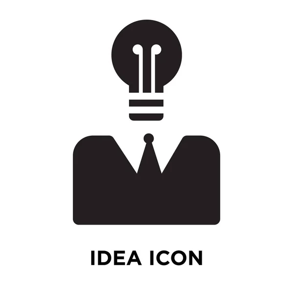 Idea Icono Vector Aislado Sobre Fondo Blanco Concepto Logotipo Idea — Archivo Imágenes Vectoriales