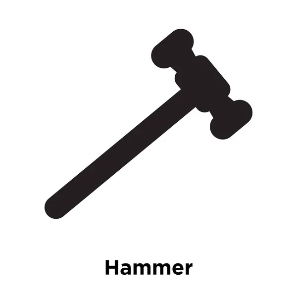 Hammer Ikon Vektor Isoleret Hvid Baggrund Logo Koncept Hammer Tegn – Stock-vektor
