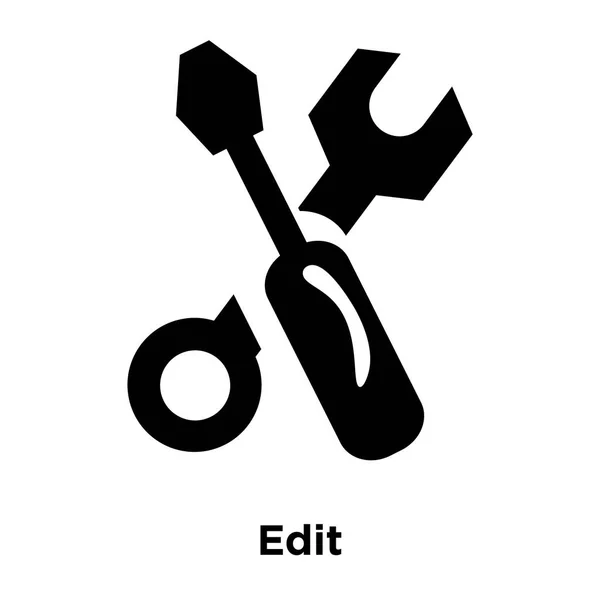 Bearbeiten Icon Vektor Isoliert Auf Weißem Hintergrund Logo Konzept Der — Stockvektor